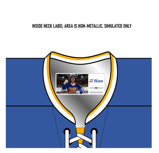 Autographed -Putting on the Foil Jersey Royal Blue