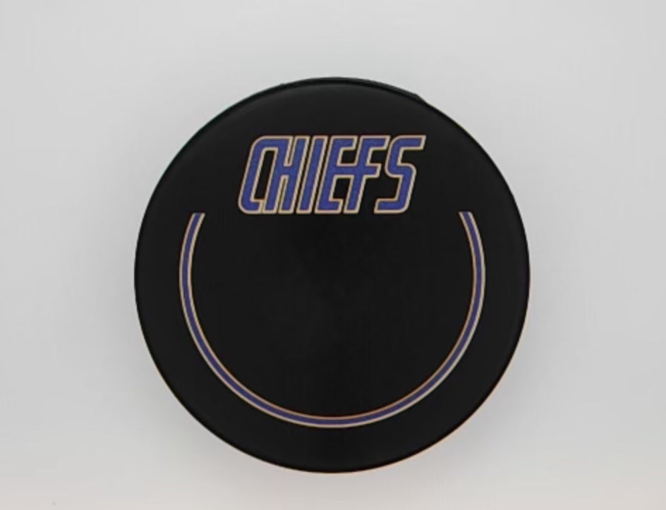 Autographed CHIEFS HOCKEY PUCK