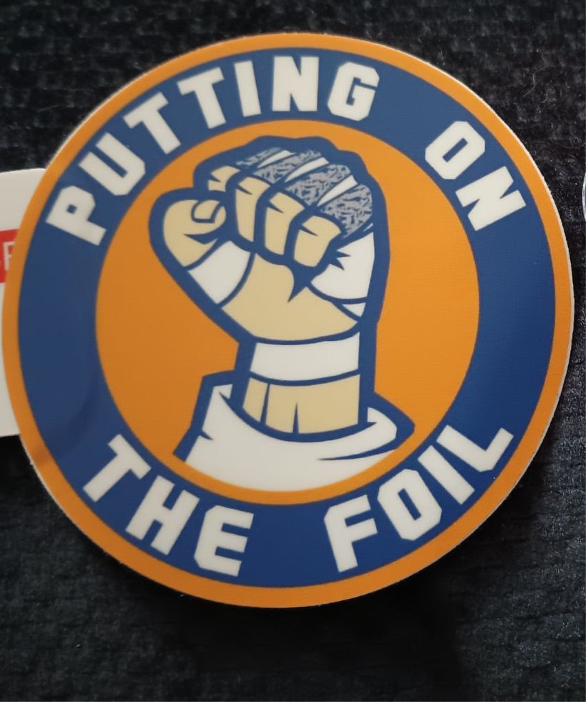 Putting on the Foil Sticker