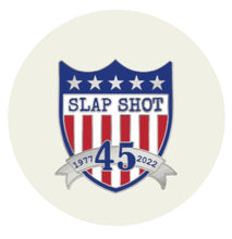 Load image into Gallery viewer, Autographed Slap Shot 45th Anniversary Puck
