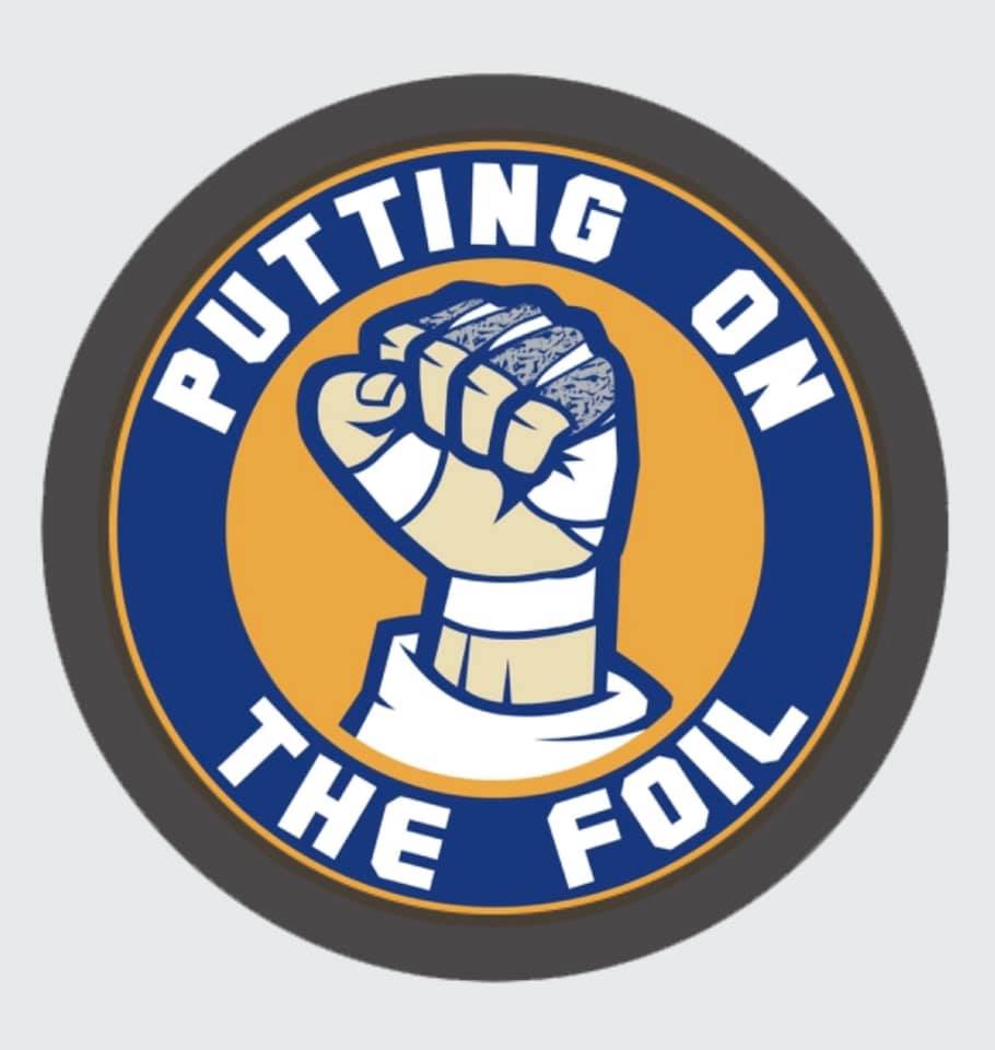Putting on the Foil! Hanson Brothers Slap Shot Quote Greeting