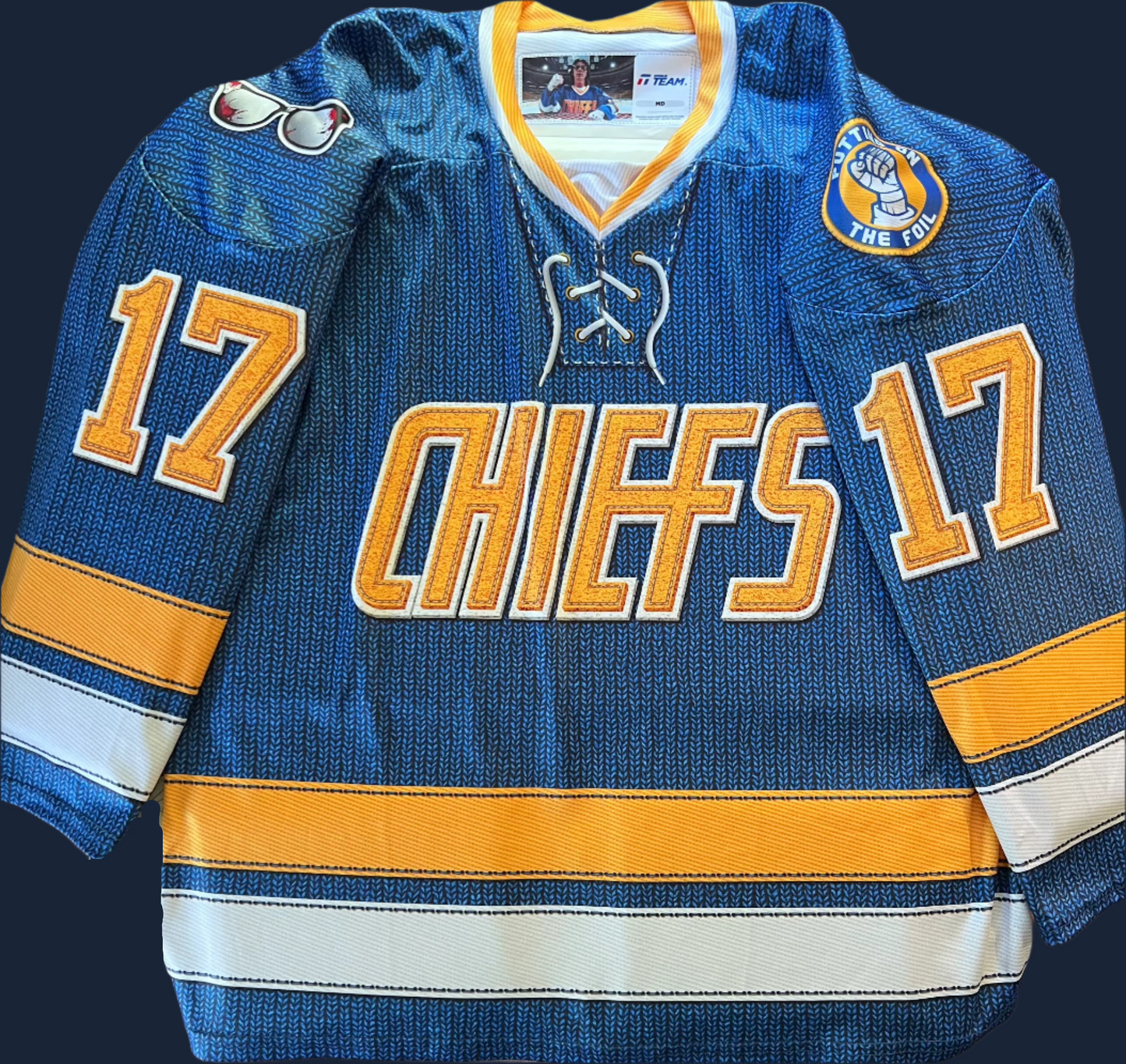 CHIEFS Jersey-Vintage "sweater look" Autographed