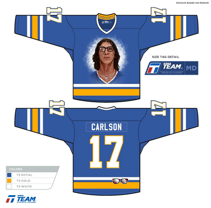 Steve Carlson #17 Autographed Jersey – Limited Pre-Order (VMP Included)