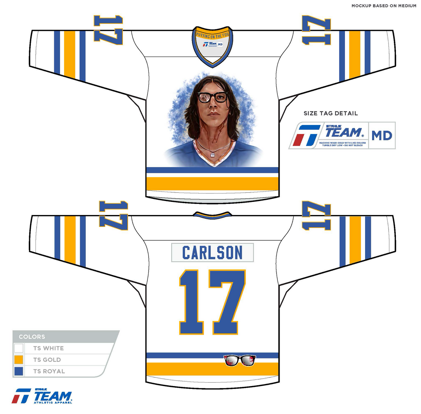 Steve Carlson #17 Autographed Jersey – Limited Pre-Order (VMP Included)