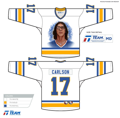 Steve Carlson #17 Autographed Jersey – Limited Pre-Order (VMP Included)