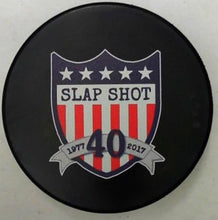 Load image into Gallery viewer, Autographed Slap Shot 40th Anniversary Puck
